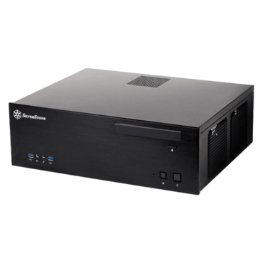Grandia Series SST-GD04B-USB3.0, No PSU, microATX, Black, HTPC Case