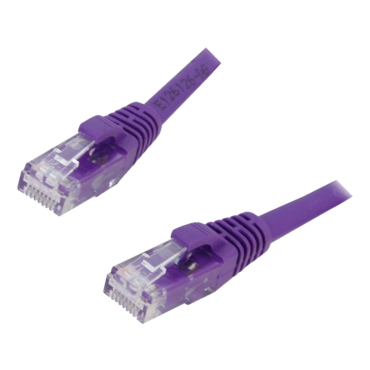 5ft Cat6 Snagless Unshielded (UTP) Ethernet Network Patch Cable, Purple