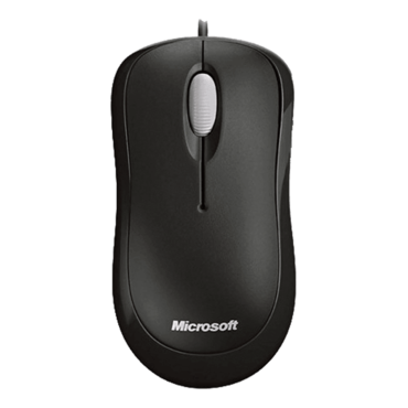 Basic, 800dpi, Wired, Black, Optical Mouse