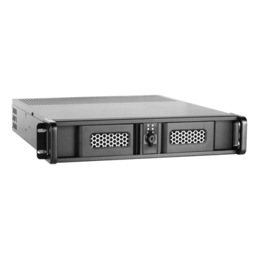 D200SE-24R-46R2U, Black Bezel, 2x 5.25&quot;, 2x 3.5&quot; Drive Bays, 460W Rdt PSU, ATX, Black, 2U Chassis