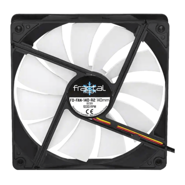 Silent Series R2 140mm, White, 1000 RPM, 66.0 CFM, 19 dB, Cooling Fan