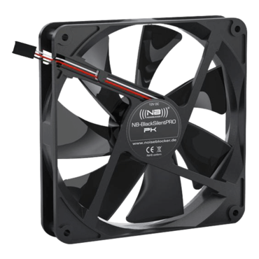 NB-Blacknoise SilentPro PK-2 140mm Ultra Quiet Case Fan, 1200 RPM, 54.73 CFM, 20 dBA