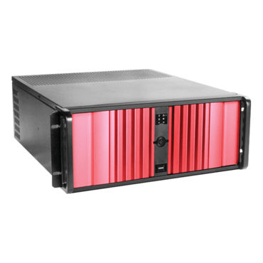 D Storm D-400SEA-RD, Red Bezel, 4x 5.25&quot; 3x 3.5&quot; Drive Bays, ATX, Black/Red, 4U Chassis