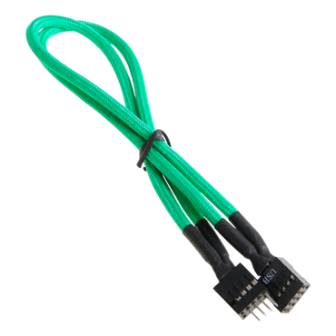 Green Alchemy Multisleeved USB Extension Cable, 30cm