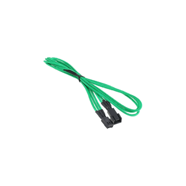 Green Alchemy Multisleeved 3-Pin Fan Extension Cable, 60cm