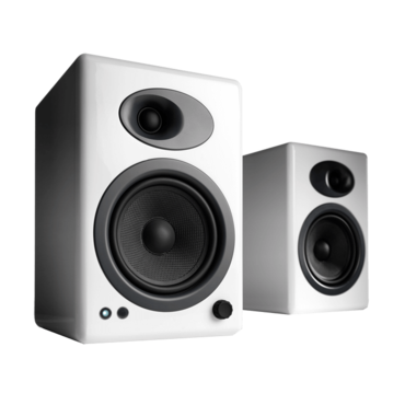 A5+W, 2.0 (2 x 50W), White, Retail Speaker System