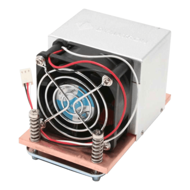 A27G Socket AM2/AM3 Active 2U Server CPU Cooler, 7000 RPM, 2 Ball Bearing, Copper/Aluminum