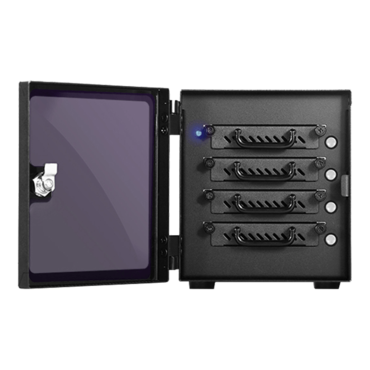 EAGE4402TG-ES, 4x 2.5" Hotswap Bays, 150W PSU, Black, Storage Mini Tower