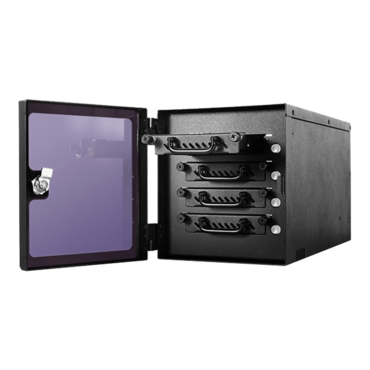 EAGE4402TG-ES, 4x 2.5" Hotswap Bays, 150W PSU, Black, Storage Mini Tower