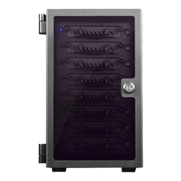 EAGE8402TG-ES, 8x 2.5" Hotswap Bays, 150W PSU, Black, Storage Tower