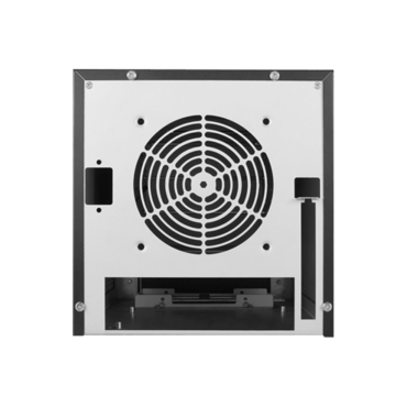 S-35-DE4RD, Red HDD Handle, 4x 3.5&quot; Hotswap Bays, 1x 2.5&quot; Drive Bay, No PSU, Mini-ITX, Black/Red, Storage Mini Tower