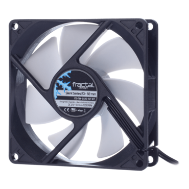 Silent Series R3 92 mm, 1500 RPM, 24.4 CFM, 18.3 dBA, Cooling Fan