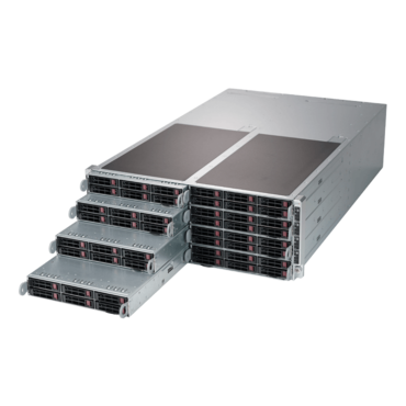 Supermicro SuperServer F619P2-RT FatTwin Sixteen Xeon® Scalable Processors, SATA, 8-Node 4U Rackmount Server Computer