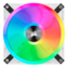 iCUE QL120 RGB 120mm, White, RGB LEDs, 1500 RPM, 41.8 CFM, 26 dBA, Cooling Fan