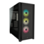 iCUE 5000X RGB, Tempered Glass, No PSU, E-ATX, Black, Mid Tower Case