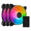 MasterFan MF120 HALO² 3 x 120mm, w/ Controller, ARGB LEDs, 2050 RPM, 51.88 CFM, 27 dBA, Cooling Fans