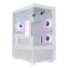 View 170 TG ARGB Snow, Tempered Glass, No PSU, microATX, White, Mini Tower Case
