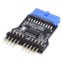 19pin USB 3.0 Header to 2 USB 2.0 9pin Header Extension HUB