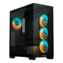 C500 PANORAMIC STEALTH, Tempered Glass, No PSU, ATX, Black, Mid Tower Case