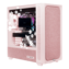 FLOVA F50, Tempered Glass, No PSU, ATX, Pink (Flower), Mid Tower Case