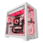 O11 Dynamic EVO RGB, Tempered Glass, No PSU, E-ATX, White (Heartbeat UV Print), Mid Tower Case