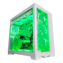 O11 Dynamic EVO RGB, Tempered Glass, No PSU, E-ATX, White (Albo Monstera UV Print), Mid Tower Case