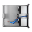 D-260HB-BLUE, Blue HDD Handle, 6x 3.5&quot; Hotswap Bays, No PSU, microATX, Black, 2U Chassis