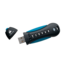 Flash Padlock® 3, 32GB, USB 3.0, Black/Blue, Hardware Encrypted Flash Drive