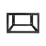 WOM680-PP24C6, 6U, 800mm, Adjustable Wallmount Server Cabinet with 1U 24-port Cat6 Patch Panel