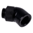 Eiszapfen G1/4&quot; 45° Angled Rotatable Adapter Fitting - Black