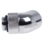 Eiszapfen G1/4&quot; 45 Degree Angled Rotatable Adapter Fitting - Chrome