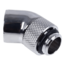 Eiszapfen G1/4&quot; 45 Degree Angled Rotatable Adapter Fitting - Chrome