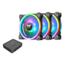 Riing Trio 12 RGB TT Premium Edition 3 x 120mm, w/ Controller, 1500 RPM, 41.13 CFM, 25.2 dBA, Cooling Fans