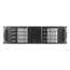 D-380HN-SILVER, Silver HDD Handle, 8x 3.5&quot; Hotswap Bays, No PSU, ATX, Black/Silver, 3U Chassis