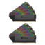 128GB Kit (8 x 16GB) DOMINATOR® PLATINUM RGB DDR4 3600MHz, CL18, Black, RGB LED, DIMM Memory