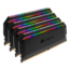 64GB Kit (4 x 16GB) DOMINATOR® PLATINUM RGB DDR4 3600MHz, CL18, Black, RGB LED, DIMM Memory