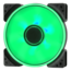 Prisma SL-12 120mm, Green LEDs, 1200 RPM, 50.63 CFM, 19.5 dBA, Cooling Fan