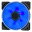 Prisma SL-12 120mm, Blue LEDs, 1200 RPM, 50.63 CFM, 19.5 dBA, Cooling Fan