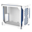 MCL1.0 Acrylic Side Panel, No PSU, ATX, Matte White/Frosted Blue, Mid Tower Case
