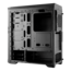 MX330-G Air Tempered Glass, No PSU, ATX, Black, Mid Tower Case