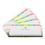 64GB Kit (4 x 16GB) DOMINATOR® PLATINUM RGB DDR4 3200MHz, CL16, White, RGB LED, DIMM Memory