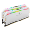 32GB Kit (2 x 16GB) DOMINATOR® PLATINUM RGB DDR4 3200MHz, CL16, White, RGB LED, DIMM Memory