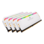 32GB Kit (4 x 8GB) DOMINATOR® PLATINUM RGB DDR4 4000MHz, CL19, White, RGB LED, DIMM Memory