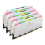 32GB Kit (4 x 8GB) DOMINATOR® PLATINUM RGB DDR4 4000MHz, CL19, White, RGB LED, DIMM Memory