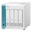 TS-431P3-2G, 4-bay NAS Server, Alpine AL314, 4-core 1.7GHz processor, 8GB DDR3 RAM (2GB pre-installed), SATA 6Gb/s, 2.5 GbLAN, 1GbLAN, USB 3.2 Gen 1 / 3, 90W PSU