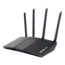 RT-AX55, IEEE 802.11ax, Dual-Band 2.4 / 5GHz, 574 / 1201 Mbps, 4xRJ45, Black Wireless Router