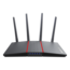 RT-AX55, IEEE 802.11ax, Dual-Band 2.4 / 5GHz, 574 / 1201 Mbps, 4xRJ45, Black Wireless Router