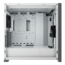 5000D Tempered Glass, No PSU, E-ATX, White, Mid Tower Case