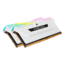32GB Kit (2 x 16GB) VENGEANCE® RGB Pro SL DDR4 3600MHz, CL18, White, RGB LED DIMM Memory