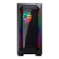 MX410 Acrylic Side Panel, No PSU, ATX, Black, Mid Tower Case
